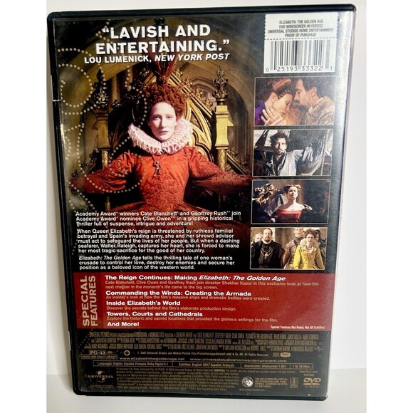 ELIZABETH & ELIZABETH THE GOLDEN AGE CATE BLANCHETT BOTH PRE-OWNED DVDS. TESTED. - Picture 8 of 9